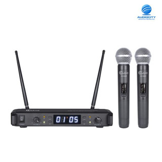 Clearsound CS-500 ไมโครโฟนไร้สาย ชุดไมค์ลอยคู่ UHF แบบมือถือคู่ ความถี่ 748.3 – 757.7 MHz