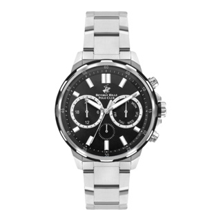 Beverly Hills Polo BP3403X.350 นาฬิกาข้อมือผู้ชาย Chronograph สายสแตนเลส Silver/Black