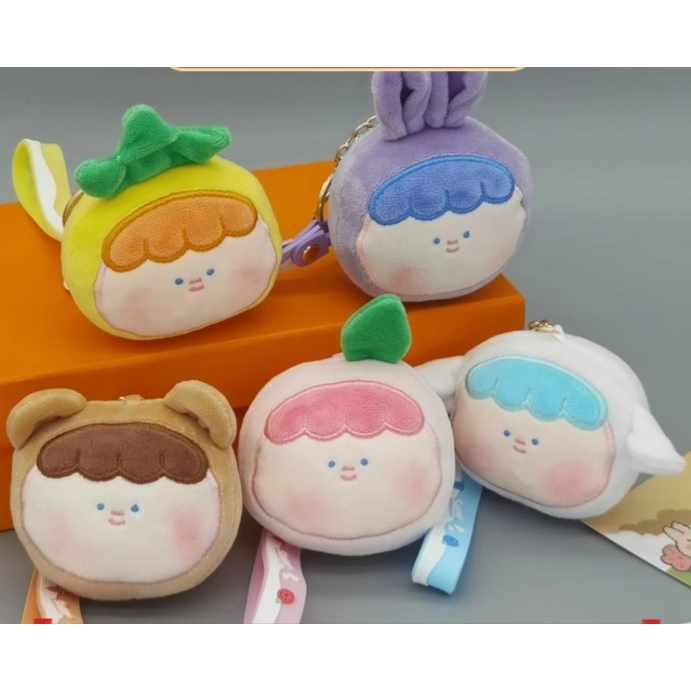🔥พร้อมส่งจากไทย🔥พวงกุญแจ จี้ตุ๊กตาการ์ตูนผลไม้น่ารัก ผ้ากํามะหยี่ขนนิ่ม บรรเทาความเครียด สําหรับห้อยกระเป๋าหรือห้อยกุญแจ