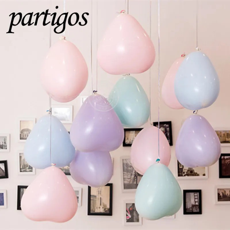 ร้านไทย ส่งเร็ว‼️ ลูกโป่งหัวใจ ขนาด 10 นิ้ว คละทุกสี สีหวาน พาสเทล น่ารัก ราคา ถูกที่สุด ดีลบีเคเค แกลเลอรีภาพที่ 7