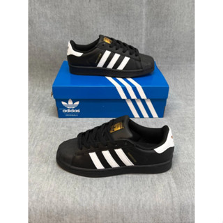 adidas originals Superstar Black and white Sports shoes style ของแท้ 100 %Running shoes