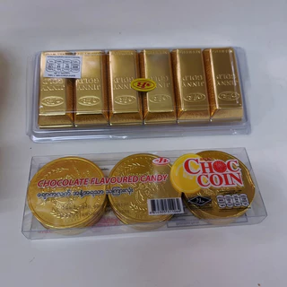 ช็อกโกแลต ทองแท่ง เหรียญทอง ใหญ่ ตรุษจีน Chocolate Coin ของชำร่วย ขนมโบราณ