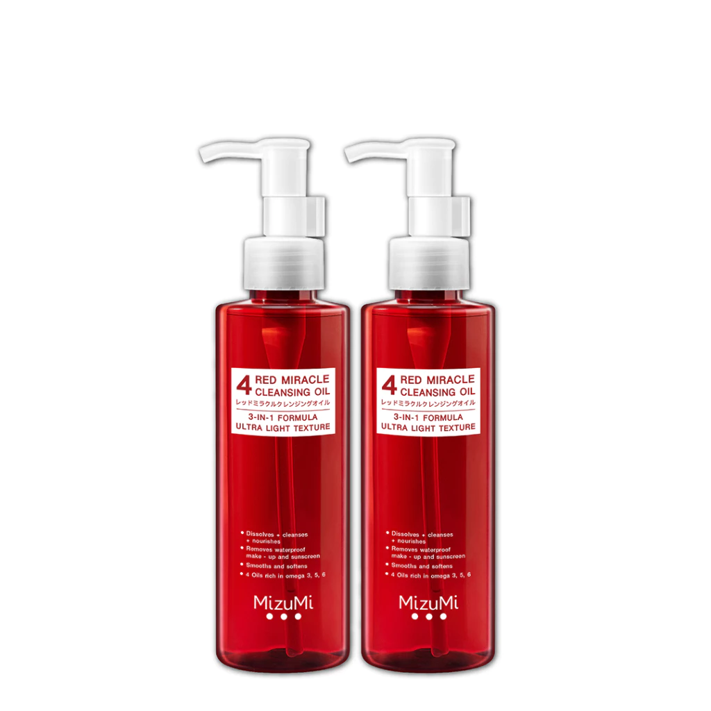 แพ็คคู่ MizuMi 4 Red Miracle Cleansing Oil 150ml คลีนซิ่งออยล์ thumbnail 3