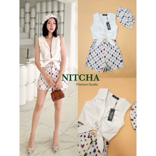 ชุดไปเที่ยว Set 3 ชิ้น เสื้อ+กางเกง+หมวก งานป้าย Nitcha