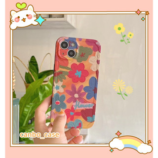 🎁ส่งของขวัญ🎁เคสไอโฟน สำหรับ 11 14 for iPhone Case 13 12 Pro Max แฟชั่น ระดับสูง ดอกไม้ กันกระแทก เคสนิ่ม เคสโทรศัพท์