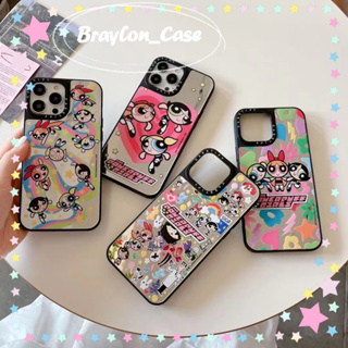 🌷Braylon🌷ขอบเต็ม ป้องกันการหล่น iphone 11 14 pro max การ์ตูน ความคิดสร้างสรรค์ ขอบดำ น่ารัก case for iPhone 12 13