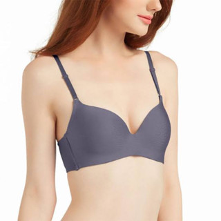 Wacoal Mood Travel Bra บราไร้โครง 3/4 cup รุ่น #MM1243สีเทาเข้ม