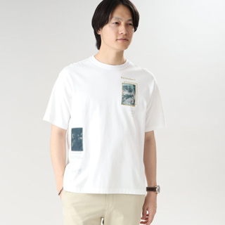 TAKEO KIKUCHI เสื้อยืดแขนสั้น NIHONGA GRAPHIC OSAKA TSHIRT