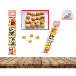 Fujiya Anpanman Corocoro Biscuit Boro อังปังแมนบิสกิตมีส่วนผสมใข่*นม* ใช้แป้งสาลี บิสกิสแบบลูกกลมทุกชิ้น 1แถวมี4ซอง