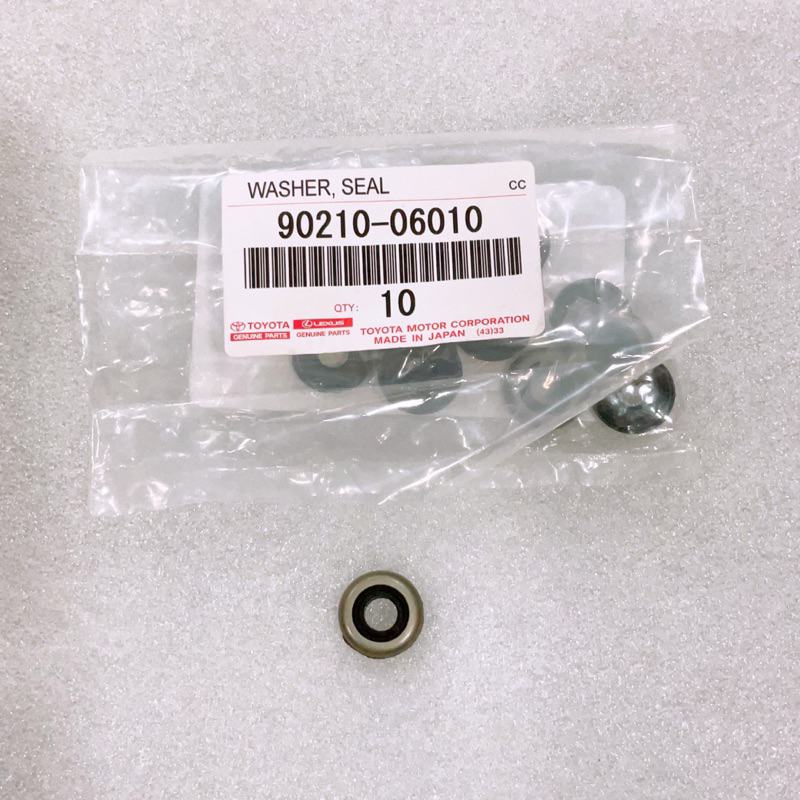 ยางรองสกรูฝาวาล์ว แท้ศูนย์ Toyota 4AFE 5AFE 7AFE AE100 AE101 AE111 1J 2J รหัส.90210-06010