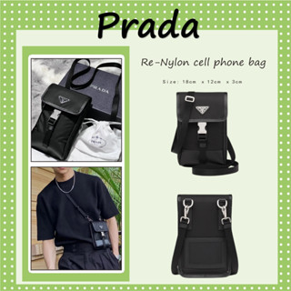 Hot sale Authentic PRADA In stock Re-Nylon cell phone bag/Shoulder Bag/Crossbody Bag