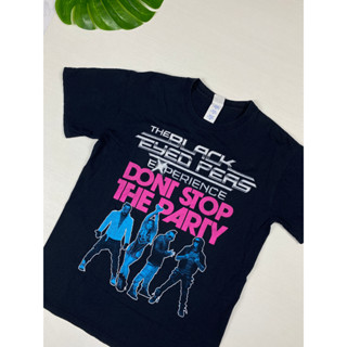 เสื้อยืด The Black Eyed Peas ลาย Dont stop the party สีดำ ลายหายาก สวยๆ สภาพใหม่มาก Size M