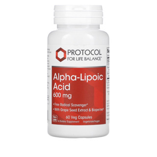 ALA alpha lipoid acid 600mg+grape seed30mg+Bioprene 5mg 60 capsules
