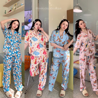 𝑁𝑒𝑤✨ Sleepwear😴💕☁️(390฿ฟรีส่ง) ชุดนอนร้านเราสวยปังที่สุด ลายมาใหม่น่ารักมาก หมีแคร์แบร์ น้องหมา เจ้าหญิง valen