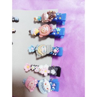 กิ๊บน่ารักๆdiyกิ๊บติดผมครีมกาวเรซิ่น10ชิ้น