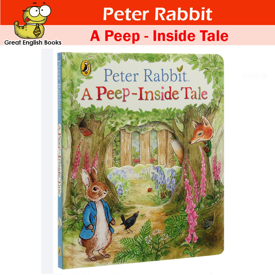 (ใช้โค้ดรับcoinคืน10%ได้) บอร์ดบุ๊คสำหรับเด็กเล็ก Usborne Peter Rabbit A Peep-Inside Tale หนังสือบอร์ดบุ๊คสำหรับเด็ก