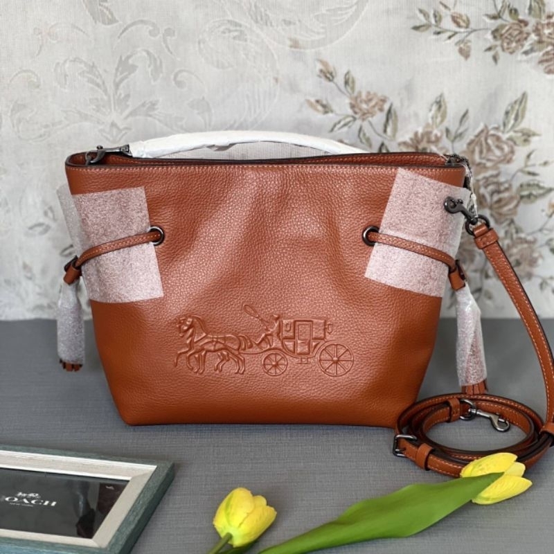 🎉🥳NEW Coach Andy Crossbody With Horse And Carriage in Sunset (CA213)