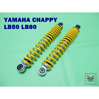 YAMAHA LB50 LB80 CHAPPY "CHROME" REAR SHOCK SPRING "YELLOW" SET (285 mm.)  / โช๊คอัพ โช๊คหลัง สปริงสีเหลือง สินค้าคุณภาพ