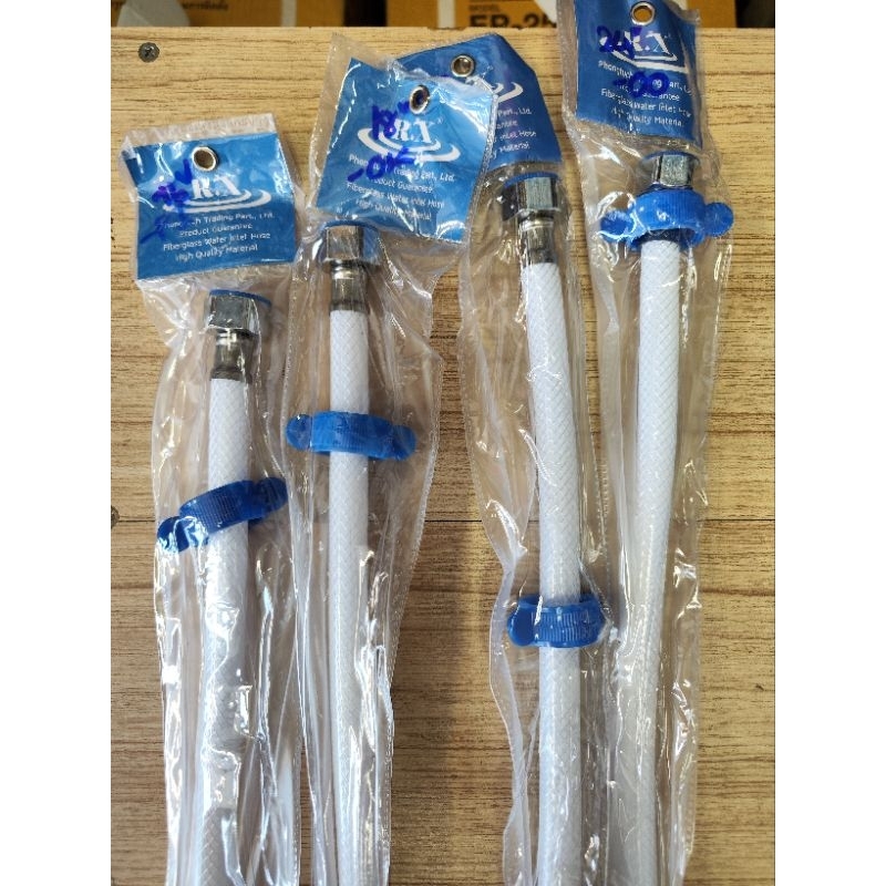 สายน้ำดีใยแก้ว หัวแสตนเลส (มีหัวขัน) RX สายน้ำดี ขนาด 16, 18, 20 และ 24 นิ้ว