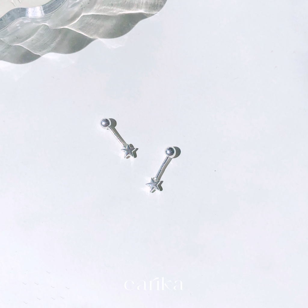 earika.earrings - stellar piercing จิวหูเงินแท้จี้ดาวจิ๋ว เหมาะสำหรับคนแพ้ง่าย