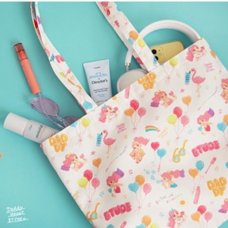 กระเป๋าผ้า​ daddy heart etude tote bag ถุงผ้าใส่ไอแพดได้