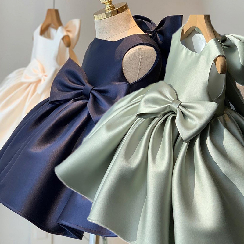 ชุดออกงานเด็กแขนกุด พร้อมส่งจากไทย Natalia Dress