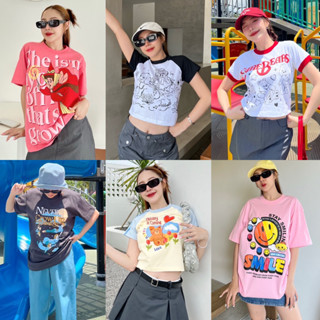 รวมเสื้อครอป/ยืด สายคาเฟ่🧸💖ป้ายNothing house🏠