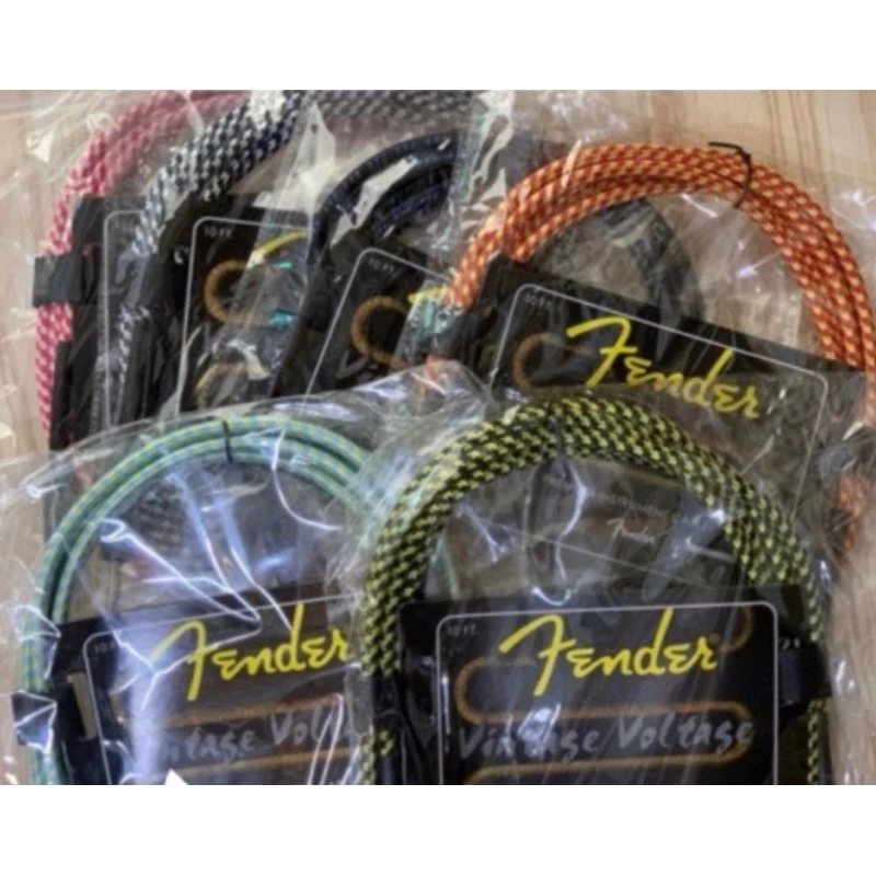 🎸🔥Hot🔥🔥หมดแล้วหมดเลยHot🔥💯✅🇹🇭 งานพรีเมี่ยม สายแจ็คFender3 เมตร กีตาร์ไฟฟ้ากีตาร์เบส ok
