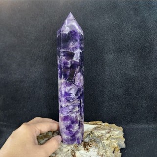 แท่งหินเชฟรอนอเมธิสต์ หินอเมทิสต์ อเมทิสต์(chevron Amethyst)Amethyst สูง 22 ซม.กว้าง 4.5 ซม.หนา 4.2 ซม.น้ำหนัก 787 g.