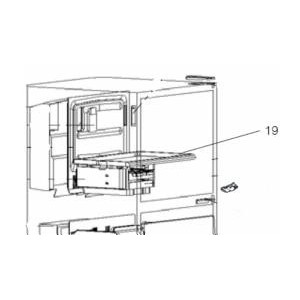 อะไหล่แท้ศูนย์/ชั้นวางของตู้เย็นมิตซูบิชิ/KIEH79431/ CRYSTAL SHELF(F)/MR-F45E