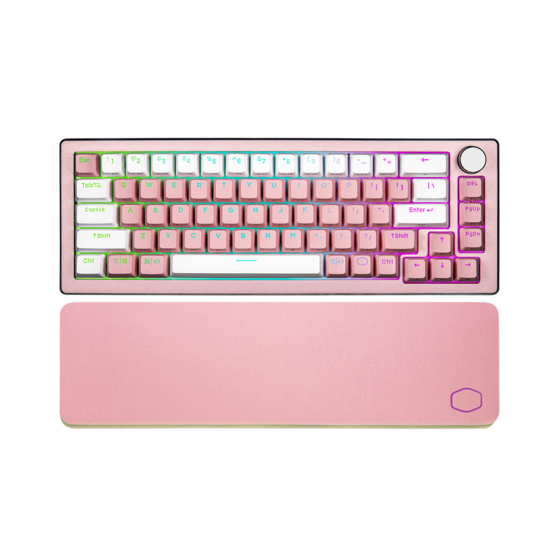COOLER MASTER MULTI MODE KEYBOARD (คีย์บอร์ด) CK721 RGB SAKURA - BROWN-SWITCH EN/TH - A0150950