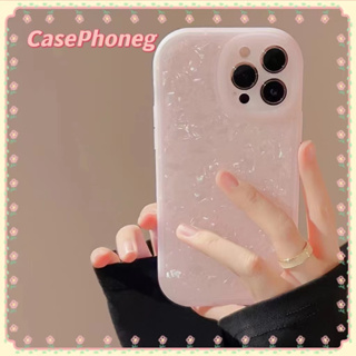 🍑CasePhoneg🍑ป้องกันการหล่น ขอบเต็ม iPhone 11 14 pro max สีชมพู เรียบง่าย ฉ่ำวาว พื้นผิว เล็กและสด case for iPhone 12 13