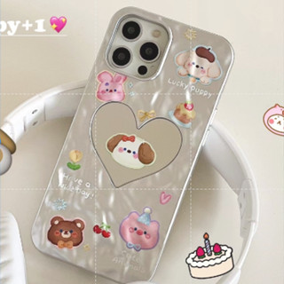 💲คูปองเคลม💲เคสไอโฟน case for iphone 11 12 รักกระจก เคส 14 13 12 11 pro max ลุคสไตล์ทันสมัย minimal กันกระแทกทนทาน