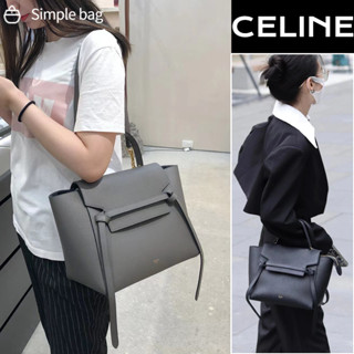 🍑เซลีน CELINE Micro Belt Bag In Grained Calfskin