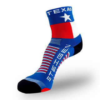 STEIGEN RUNNING SOCKS 1/2 LENGTH ลาย TEXAS - ถุงเท้าวิ่ง เนื้อผ้ายืดหยุ่น