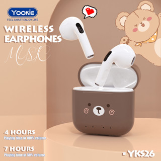 Yookie-YKS26 หูฟังไร้สาย หูฟังบลูทูธ TWS 5.0 True Wireless Stereo Headphones Earphone Earbuds with Charging Case