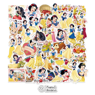 ʕ •ᴥ•ʔ ✿ พร้อมส่ง : สติ๊กเกอร์กันน้ำลายเจ้าหญิงสโนไวท์ | Snow White Disney Princess Waterproof Decoration Sticker Set.