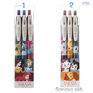 ปากกา sarasa set disneystore japan 7/2023