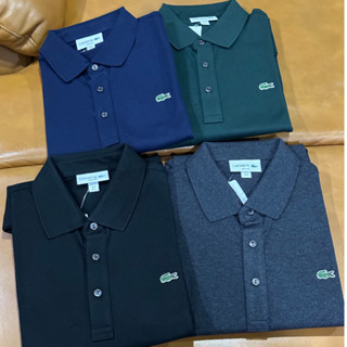 Lacoste Polo ทรง Slim fit แขนยาว ของแท้ 100%