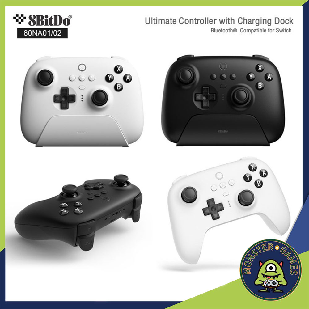 8BitDo Ultimate Bluetooth Controller Nintendo Switch , Xbox , Steam deack , PC , Moblie จอย PC 80NA