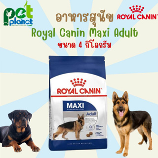 [4kg.] อาหารสุนัข Royal Canin Maxi Adult โรยัลคานิน อาหารสำหรับ สุนัข หมา สุนัขพันธ์ใหญ่ สุนัขโต หมาใหญ่