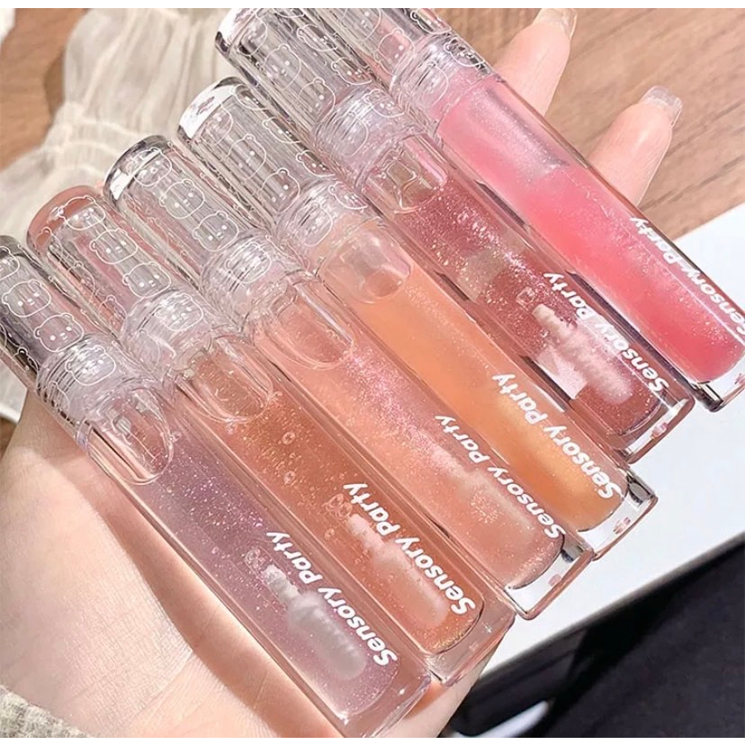 ลิปกลอส Snsory Party ลิปเนื้อเจลลี่ เลือกทั้งหมด 6 สี ทนทานสีสวยละมุนริมฝีปาก Sensosy party -- CP1027