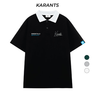 Karants เสื้อโปโล Polo Cotton 100% เสื้อยืดคอปกผู้ชาย เสื้อยืดสตรีมีปก Local Brand - KR15