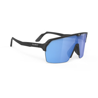 Rudy Project รุ่น Spinshield Air Black Matte / Multilaser Blue แว่นกันแดดทรงสปอร์ตเล่นกีฬา ปั่นจักรยาน แฟชั่นไลฟ์สไตล์