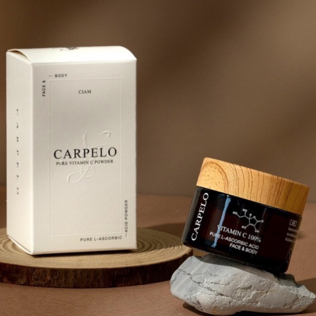 Carpelo ผงวิตามินซีบริสุทธิ์เข้มข้นใช้ได้ผสมทาได้ทั้งผิวหน้าและผิวตัว