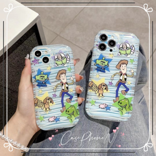 🔥สไตล์ใหม่🔥เคสไอโฟน iphone 11 14 Pro Max แถบ การ์ตูน วู้ดดี้ ป้องกันการตก ขอบเต็ม เคส iphone 12 13 Pro Case for iPhone