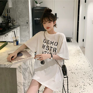 CO เสื้อยืดโอเวอร์ไซร์ สกีนลาย ผู้หญิง ผู้ชายใส่ได้ ถูกสุดๆ