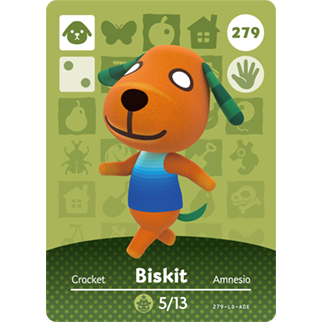 Animal Crossing Amiibo cards ของแท้ Series 3 No. 279
