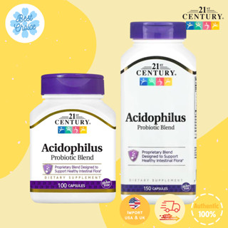 พร้อมส่ง✨ โพรไบโอติก 21st Century Acidophilus Probiotic Blend 100 150 Capsules ช่วยขับถ่าย ลดท้องผูก