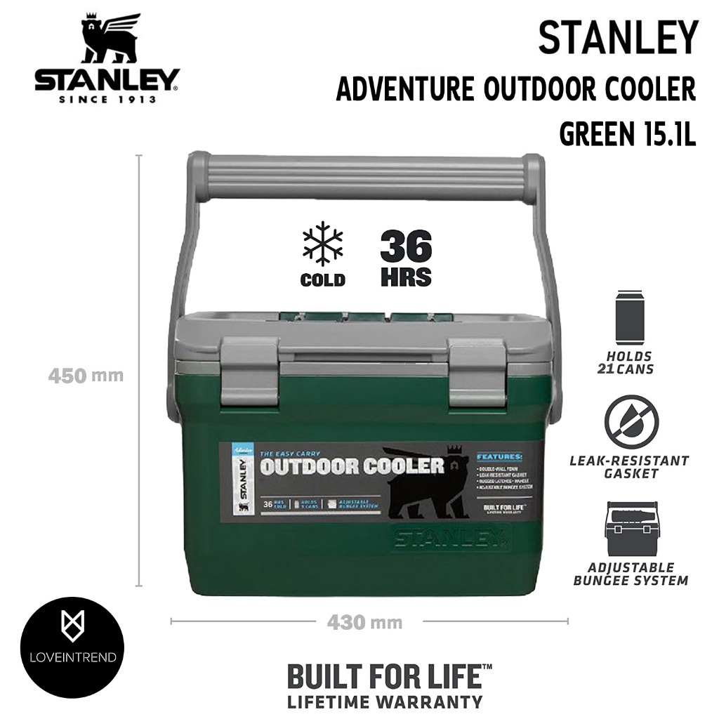 กระติกน้ำ​แข็ง Stanley Adventure Outdoor Cooler 16QT ของแท้100%
